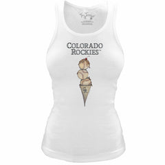 Colorado Rockies Tiny Turnip Women's Fitted Triple Scoop Tri-Blend Tank Top | MLB Online