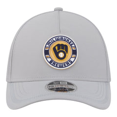 Milwaukee Brewers New Era Patch 39THIRTY A-Frame M-Crown Perforated Flex Hat | MLB Discount