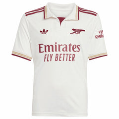 Arsenal Youth 2025/26 Third Replica Custom Jersey White - Adidas