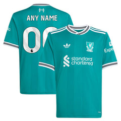 Liverpool Youth 2025/26 Third Replica Custom Jersey Green - Adidas