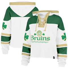 Boston Bruins '47 Women's McLucky Cropped Lacer Hoodie Discount