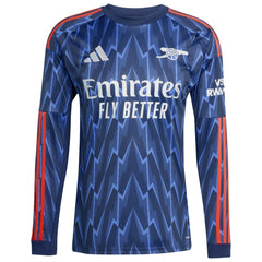 Bukayo Saka Arsenal 2025/26 Away Replica Long Sleeve Player Jersey Blue - Adidas