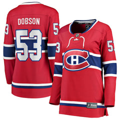 Noah Dobson Montreal Canadiens Fanatics Women's Home Breakaway Jersey Outlet