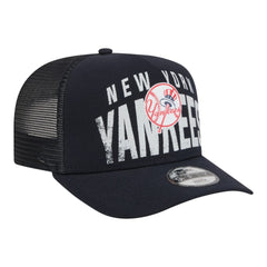 New York Yankees New Era Youth Logo Fade A-Frame 9FIFTY Snapback Hat | MLB For sale