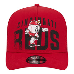 Cincinnati Reds New Era Youth Logo Fade A-Frame 9FIFTY Snapback Hat | MLB Sale