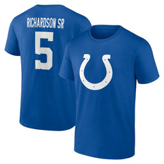 Indianapolis Colts Anthony Richardson Sr. Icon Name & Number T-Shirt