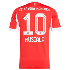 Jamal Musiala Bayern Munich Home 2025/26 Replica Player Jersey Red - Adidas