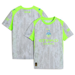 Manchester City Youth 2025/26 Third Replica Jersey Green/Neon Green - Puma