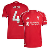 Virgil van Dijk Liverpool 2025/26 Home Jersey Red - Adidas