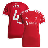 Virgil van Dijk Liverpool Women's 2025/26 Home Replica Jersey Red - Adidas
