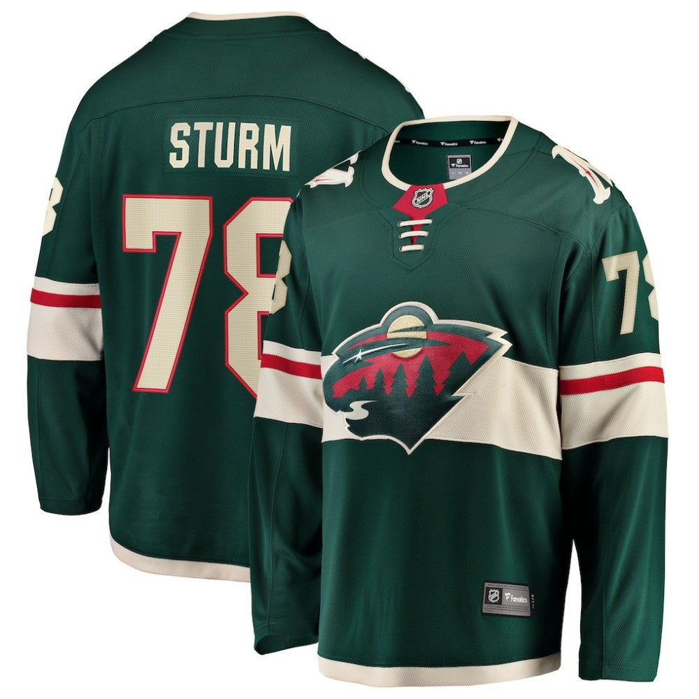 Nico Sturm Minnesota Wild Fanatics Home Breakaway Jersey Green