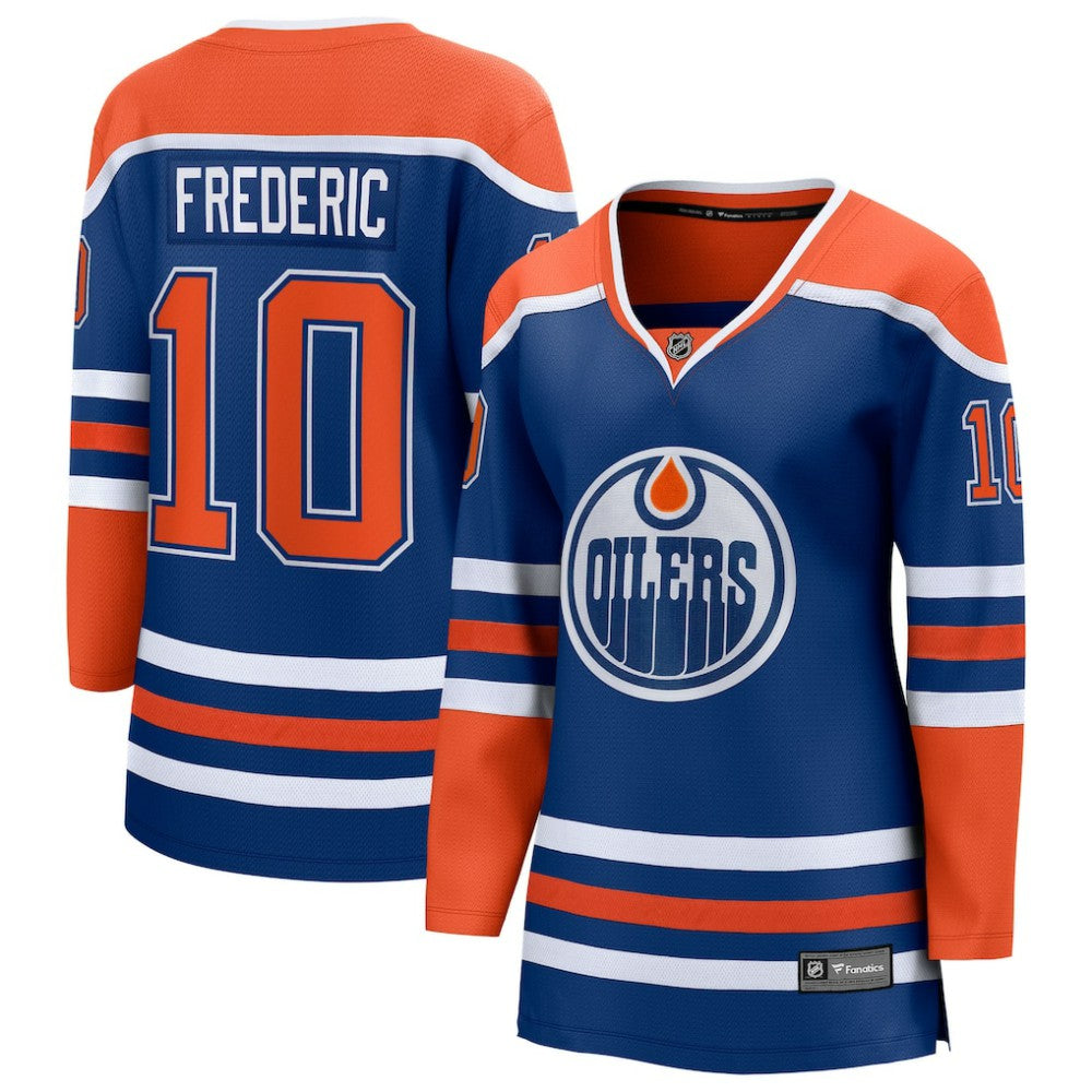 Trent Frederic Edmonton Oilers Fanatics Women's Home Breakaway Jersey Discount