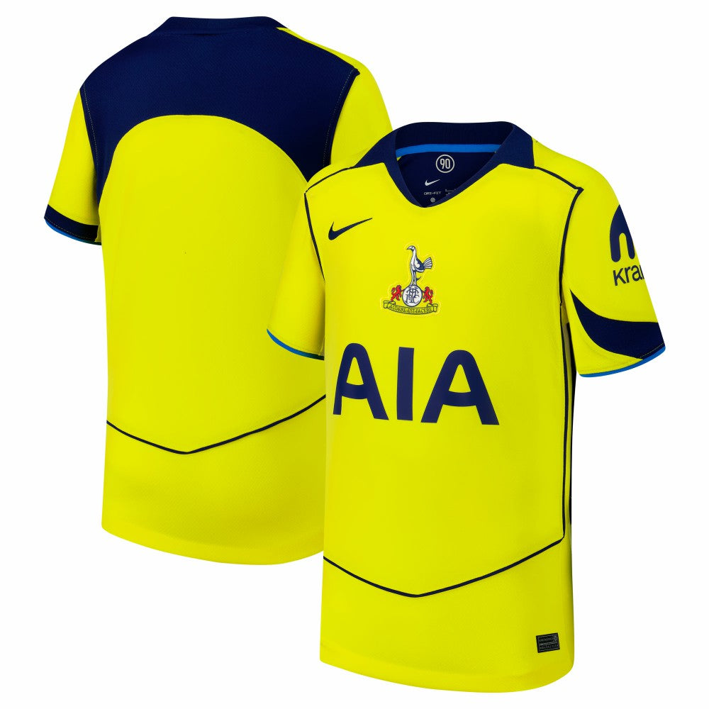 Tottenham Hotspur Youth 2025/26 Third Replica Jersey Yellow - Nike