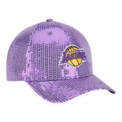 Los Angeles Lakers Women's Sequin M-Crown 9FORTY Adjustable Hat On Sale