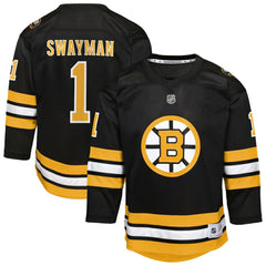 Jeremy Swayman Boston Bruins Outerstuff Youth Home Replica Jersey Discount