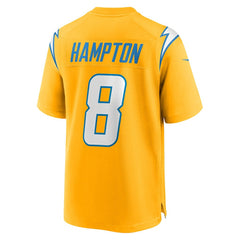 Los Angeles Chargers Nike Omarion Hampton Alternate Charger Power Game Player Jersey