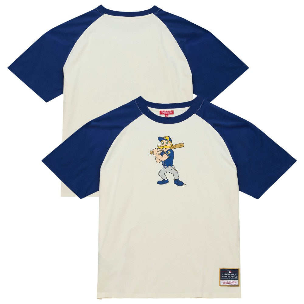 Milwaukee Brewers Mitchell & Ness Women's Boyfriend Raglan T-Shirt | MLB Outlet