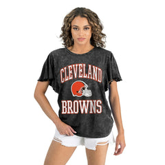Cleveland Browns Gameday Couture Women's Relaxed Flutter Sleeve T-Shirt