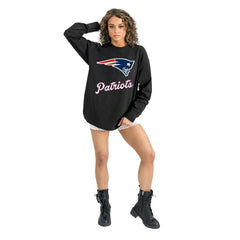 New England Patriots Gameday Couture Women's Oversized Long Sleeve T-Shirt