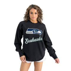 Seattle Seahawks Gameday Couture Women's Oversized Long Sleeve T-Shirt