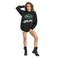 New York Jets Gameday Couture Women's Oversized Long Sleeve T-Shirt