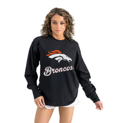 Denver Broncos Gameday Couture Women's Oversized Long Sleeve T-Shirt