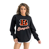 Cincinnati Bengals Gameday Couture Women's Oversized Long Sleeve T-Shirt