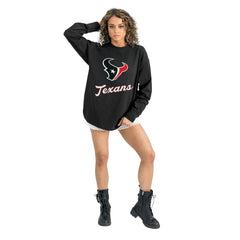 Houston Texans Gameday Couture Women's Oversized Long Sleeve T-Shirt