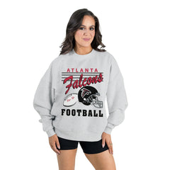 Atlanta Falcons Gameday Couture Women's Home Turf Oversized Premium Fleece Pullover Sweatshirt