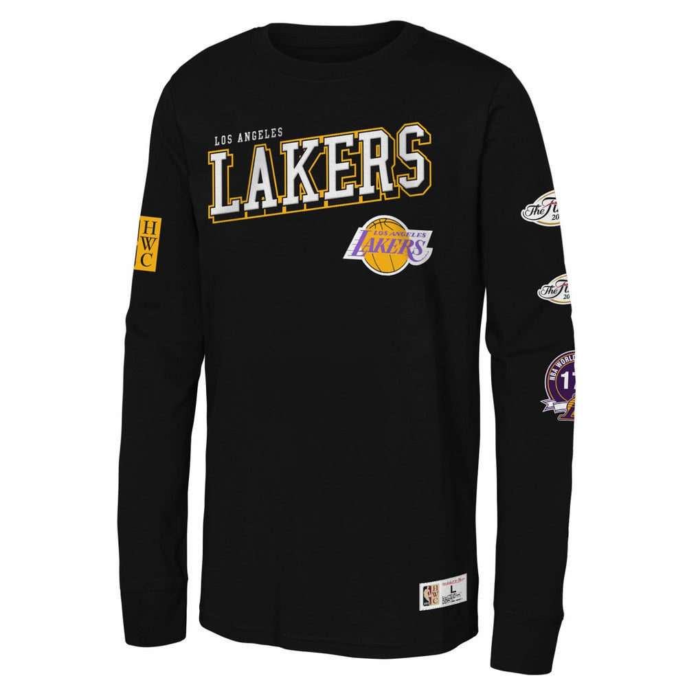 Los Angeles Lakers Youth Hardwood Classics Training Camp Long Sleeve T-Shirt Online