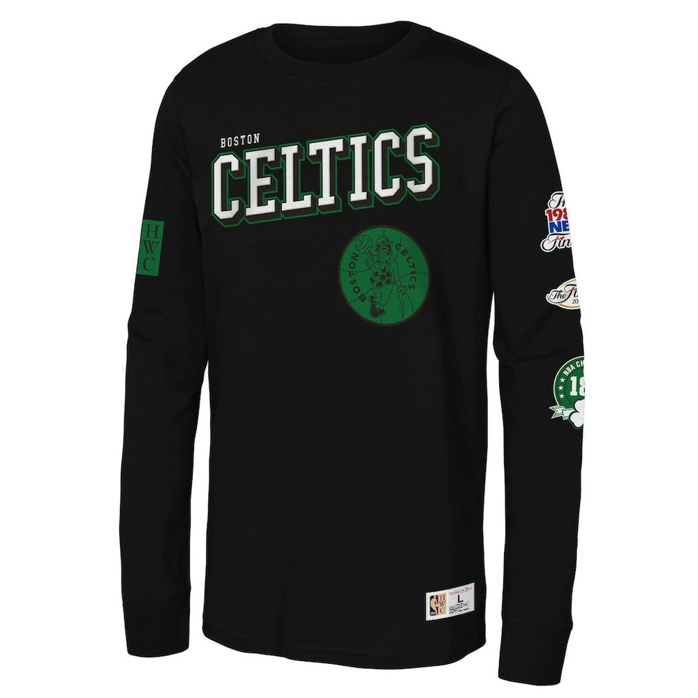 Boston Celtics Youth Hardwood Classics Training Camp Long Sleeve T-Shirt Discount