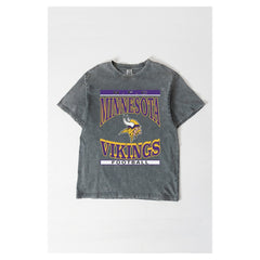 Minnesota Vikings Gameday Couture Women's Oversized Classic Grind Washed T-Shirt