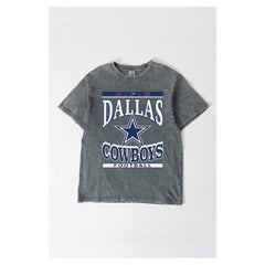 Dallas Cowboys Gameday Couture Women's Oversized Classic Grind Washed T-Shirt