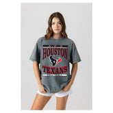 Houston Texans Gameday Couture Women's Oversized Classic Grind Washed T-Shirt