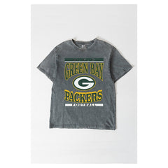 Green Bay Packers Gameday Couture Women's Oversized Classic Grind Washed T-Shirt