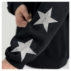 Houston Texans Gameday Couture Women's Pure Victory Rhinestud Star-Sleeve Pullover Sweatshirt