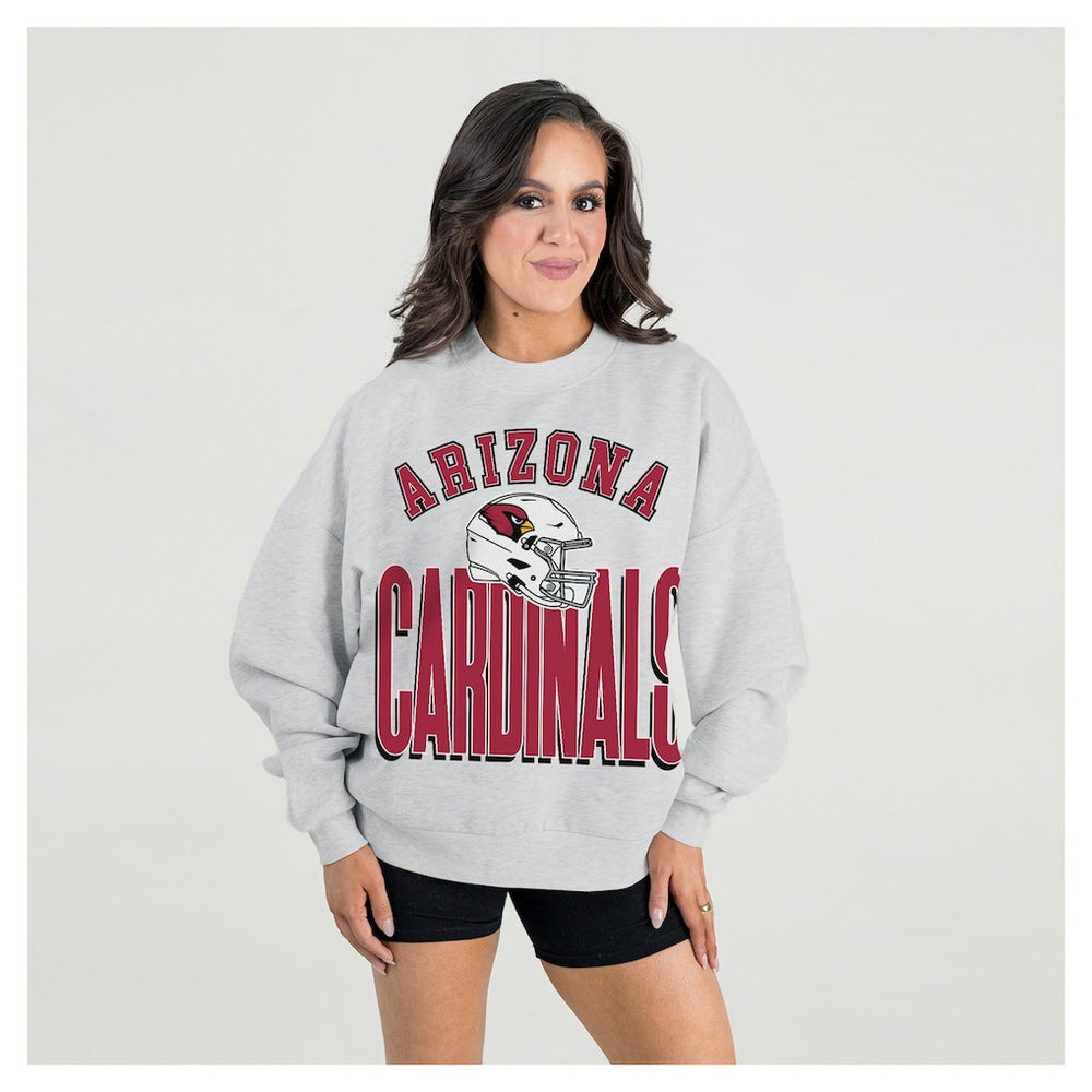 Arizona Cardinals Gameday Couture Women's Fierce Focus Premium Oversized Fleece Pullover Sweatshirt
