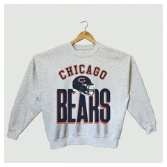Chicago Bears Gameday Couture Women's Fierce Focus Premium Oversized Fleece Pullover Sweatshirt