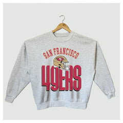 San Francisco 49ers Gameday Couture Women's Fierce Focus Premium Oversized Fleece Pullover Sweatshirt