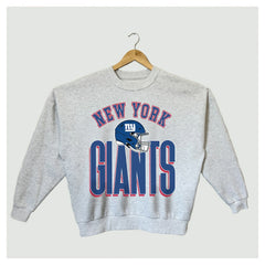 New York Giants Gameday Couture Women's Fierce Focus Premium Oversized Fleece Pullover Sweatshirt