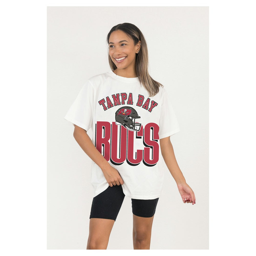 Tampa Bay Buccaneers Gameday Couture Women's Oversized Classic Fierce Focus T-Shirt