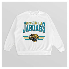 Jacksonville Jaguars Gameday Couture Women's Swift Strike Premium Oversized Fleece Pullover Sweatshirt