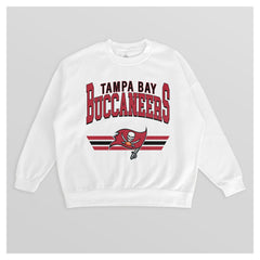 Tampa Bay Buccaneers Gameday Couture Women's Swift Strike Premium Oversized Fleece Pullover Sweatshirt