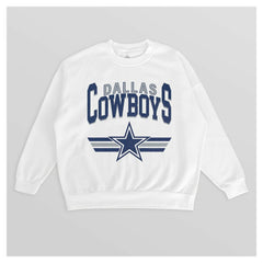 Dallas Cowboys Gameday Couture Women's Swift Strike Premium Oversized Fleece Pullover Sweatshirt