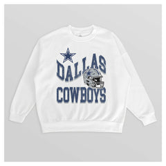 Dallas Cowboys Gameday Couture Women's Oversized Hard Earned Premium Fleece Pullover Sweatshirt