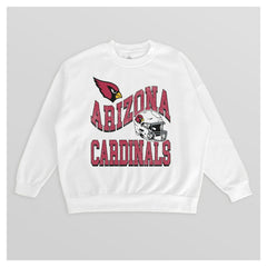 Arizona Cardinals Gameday Couture Women's Oversized Hard Earned Premium Fleece Pullover Sweatshirt