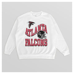 Atlanta Falcons Gameday Couture Women's Oversized Hard Earned Premium Fleece Pullover Sweatshirt