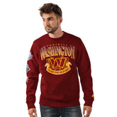 Washington Commanders Starter Fight On Knit Crewneck Sweatshirt