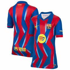 Barcelona Youth 2025/26 Fourth Replica Jersey Blue - Nike