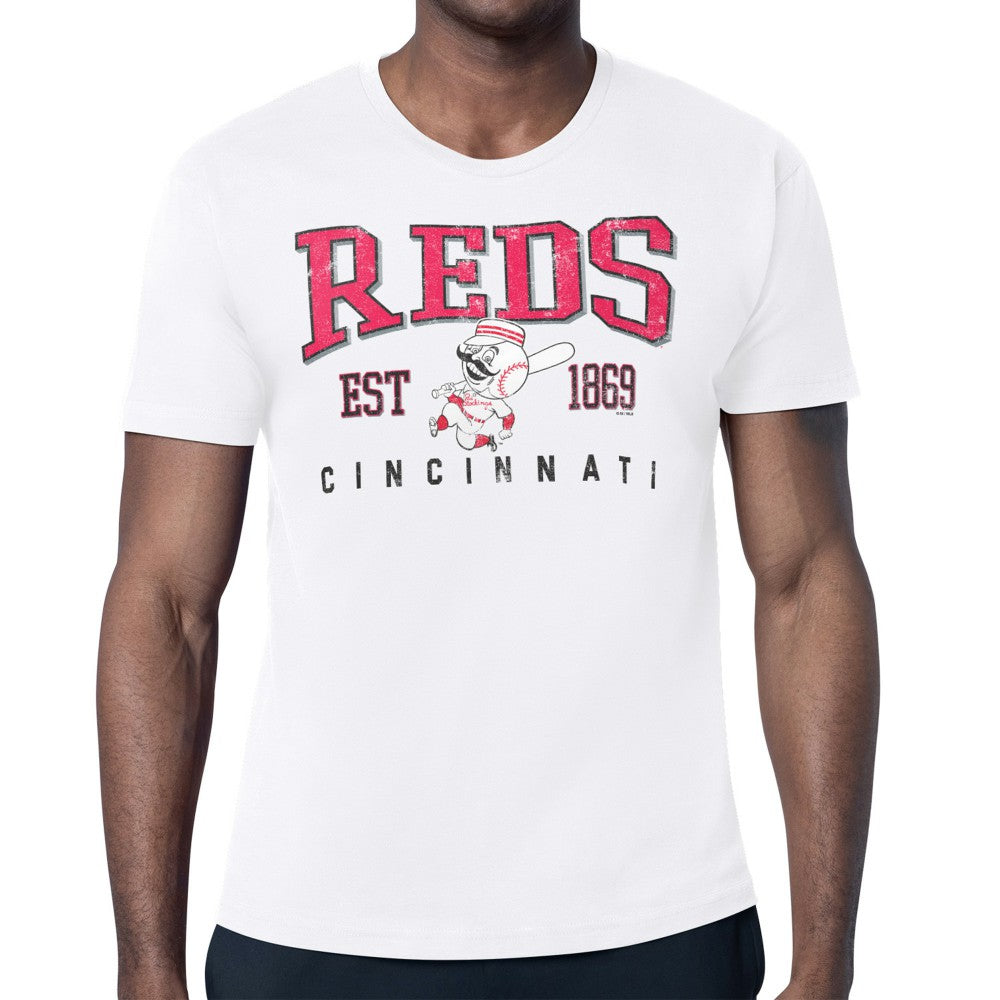Cincinnati Reds Starter Distressed Logo T-Shirt | MLB US
